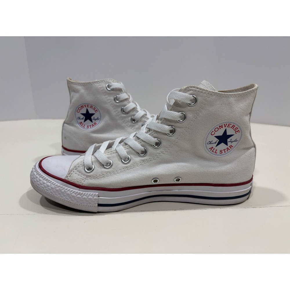 Converse Chuck Taylor All Star High Top Optical White Canvas Sneakers Womens